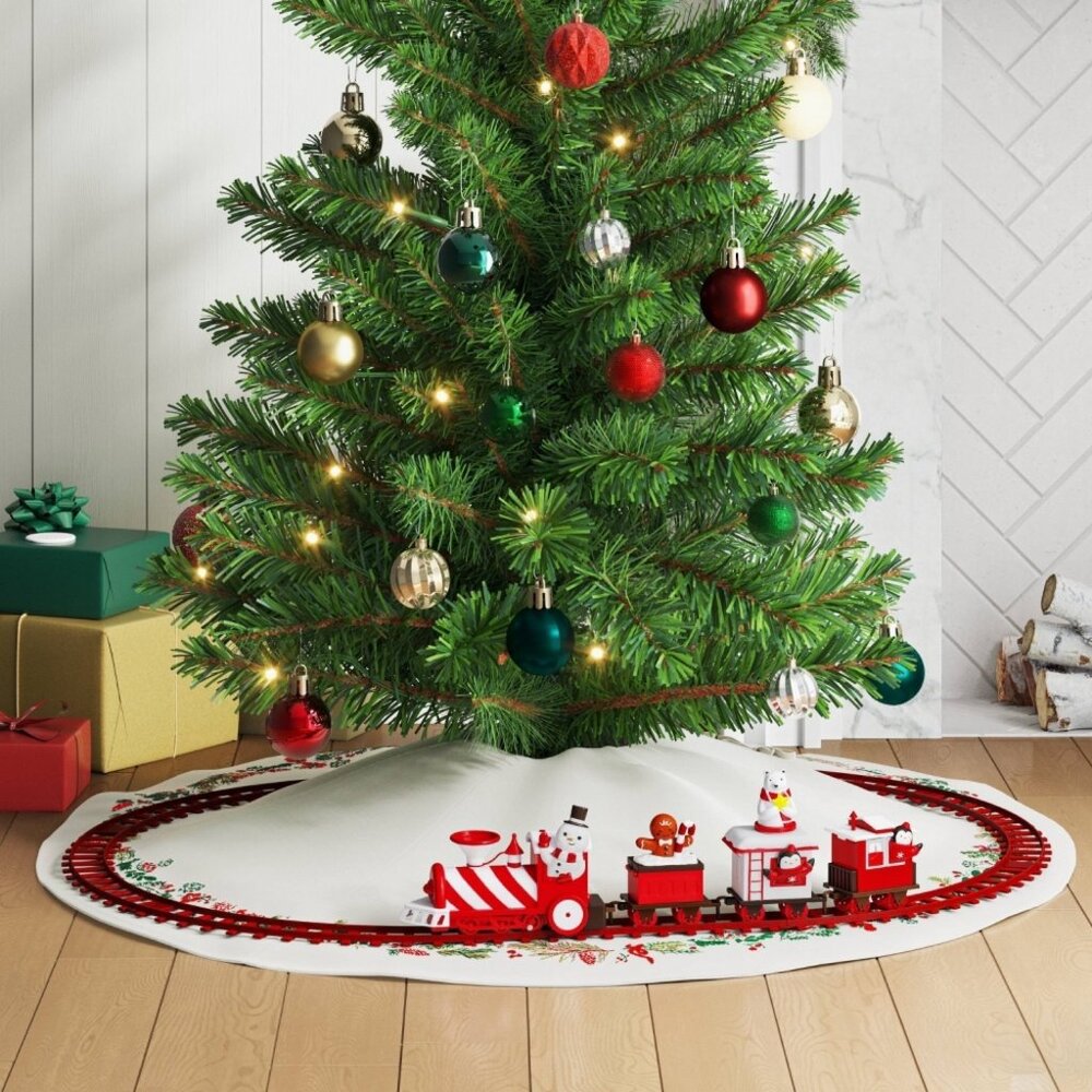 Wondershop Christmas Mist Series Train Set Real Steam - LED Light - Plays Music - Picture 2 of 8